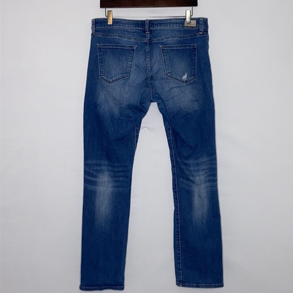 Dear John Liam Straight Distressed Medium Wash Jeans - Size 31 - Picture 6 of 9